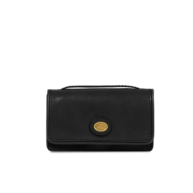 the-bridge-borsa-tracolla-mini-donna-in-pelle-nero-oro image 1