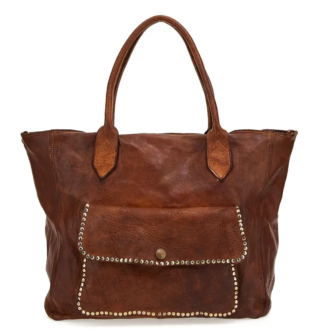 campomaggi-edera-shopper-in-pelle-cognac-marrone-a-tracolla image 1