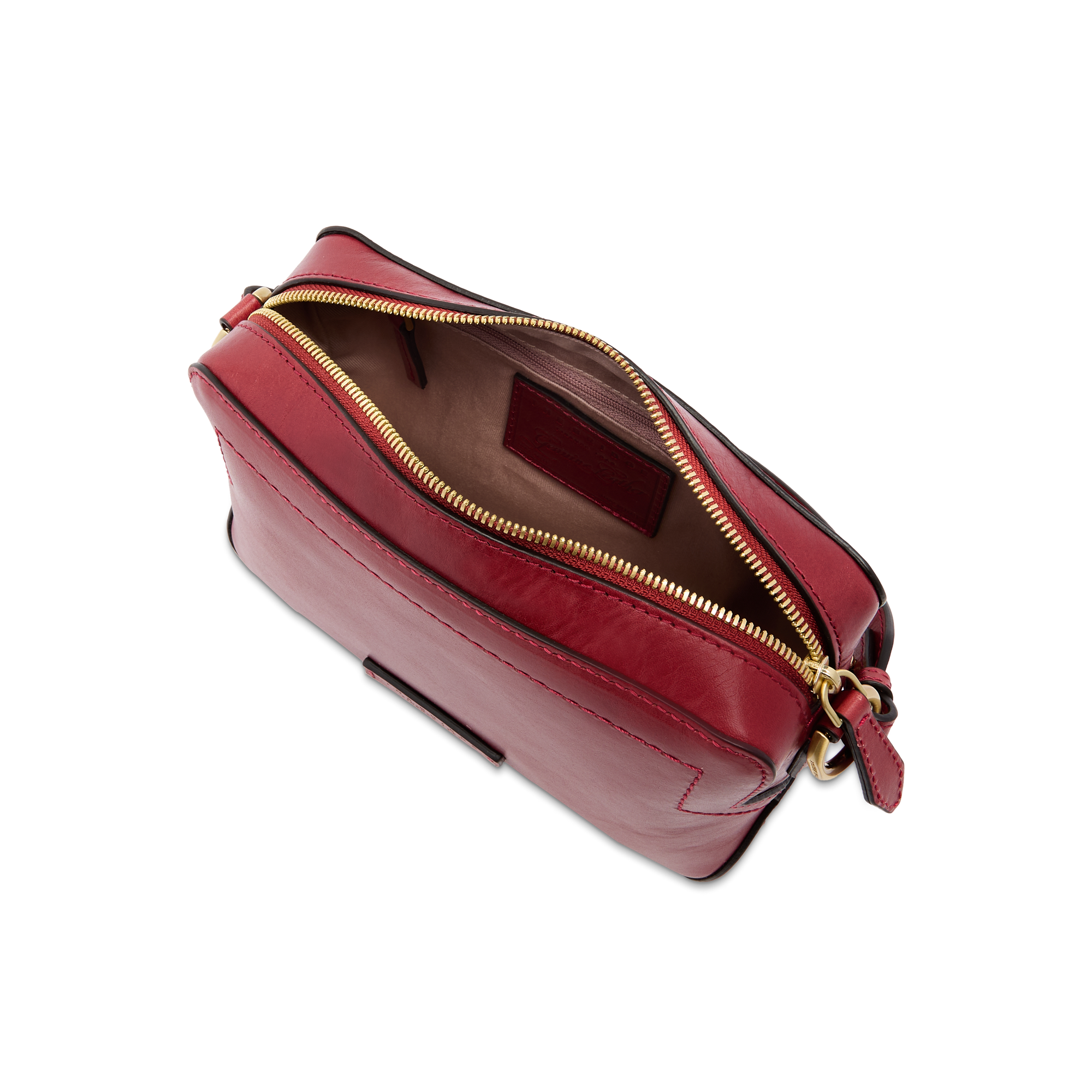the-bridge-larissa-camera-case-borsa-tracolla-pelle-mattone-con-zip image 4