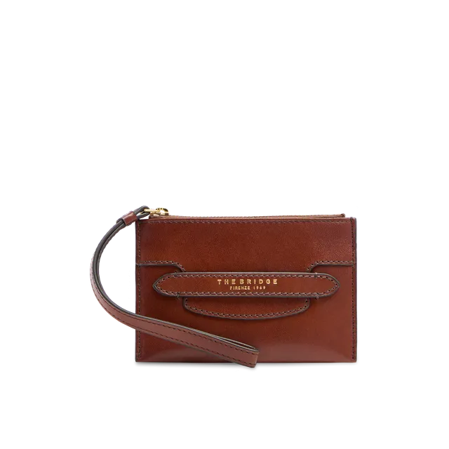 the-bridge-lucrezia-pochette-in-pelle-donna-marrone-oro image 1