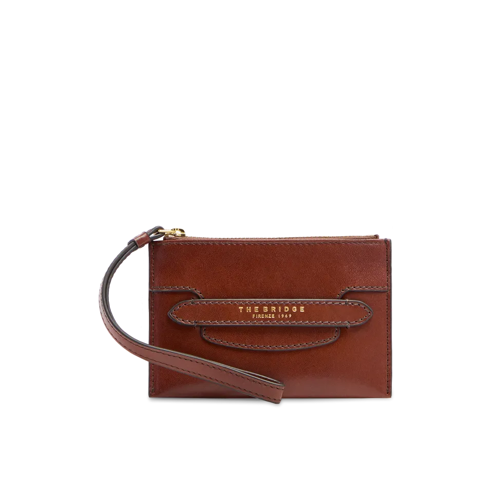 the-bridge-lucrezia-pochette-in-pelle-donna-marrone-oro image 1