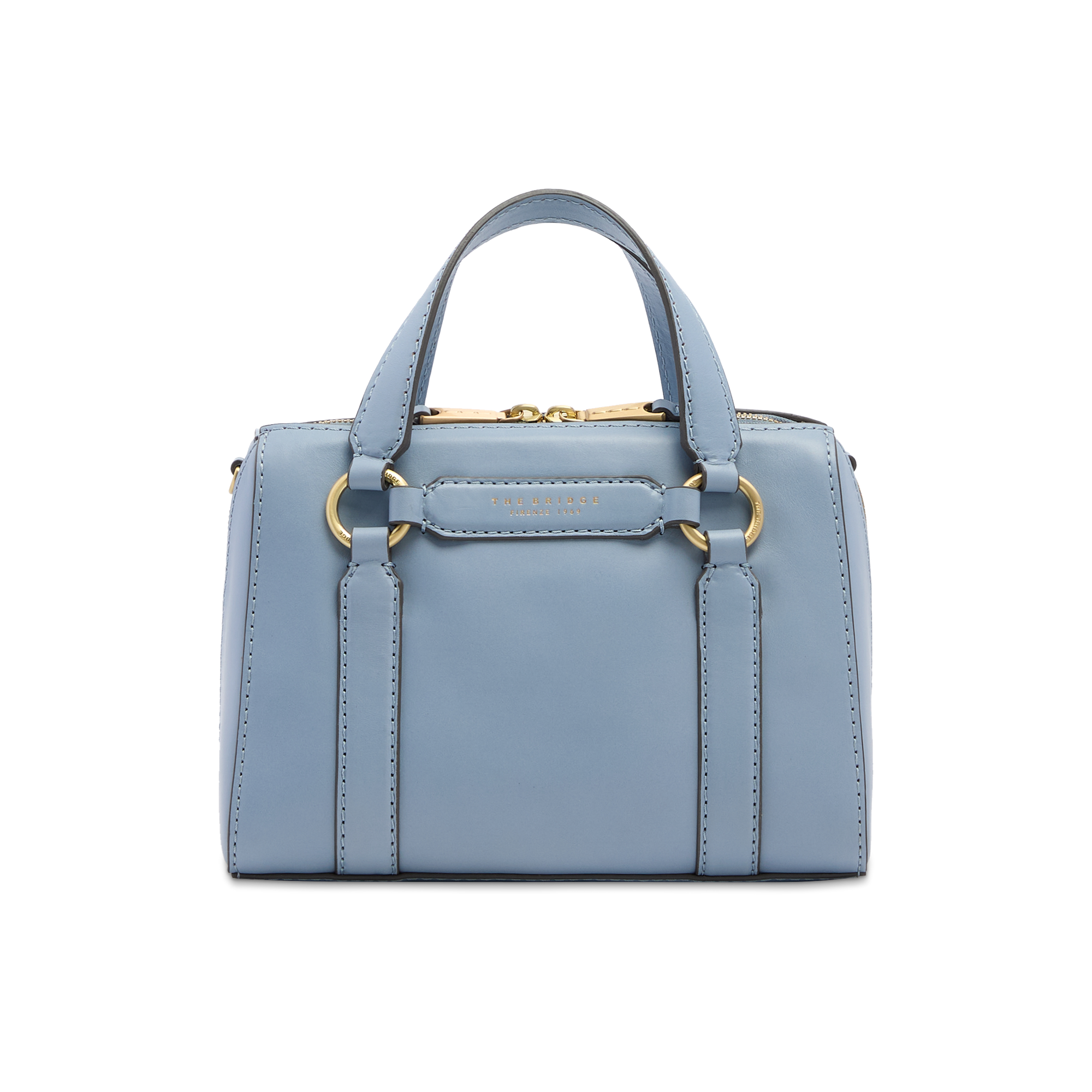 the-bridge-laura-borsa-a-mano-in-pelle-acqua-con-tracolla-removibile image 1