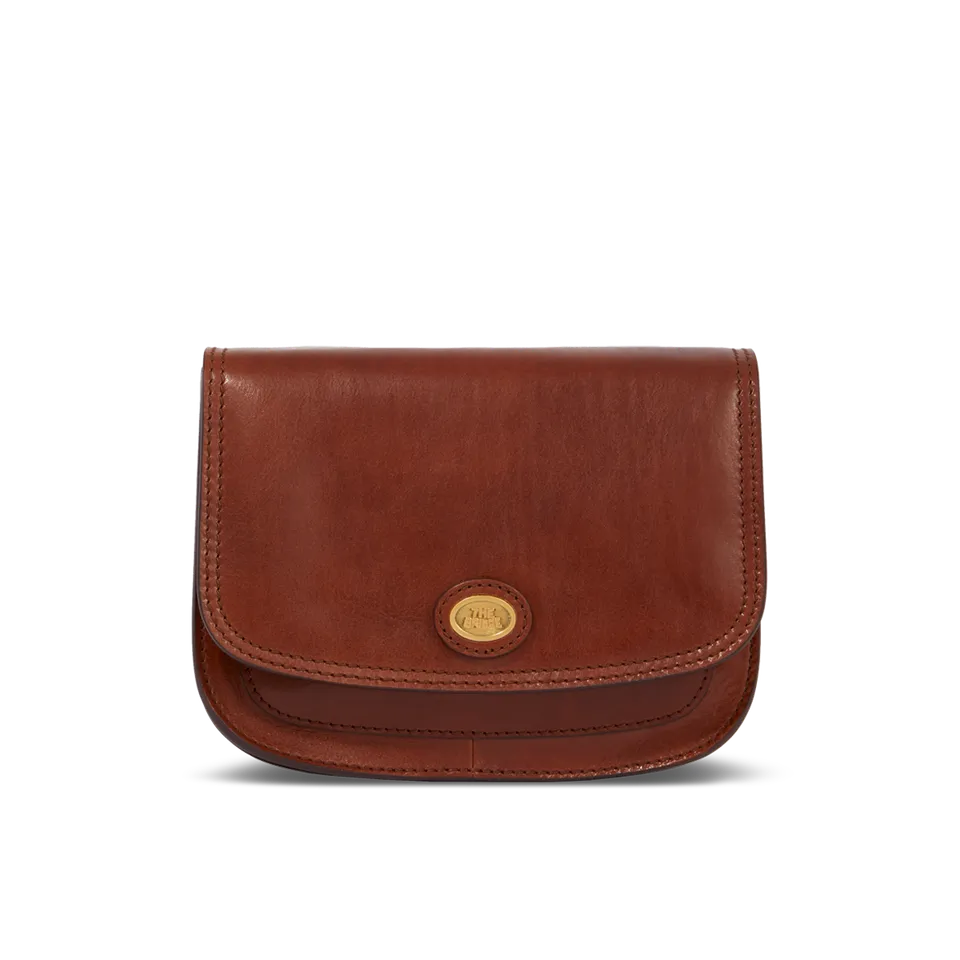 the-bridge-story-borsa-a-tracolla-in-pelle-marrone-oro-a-scomparti image 1