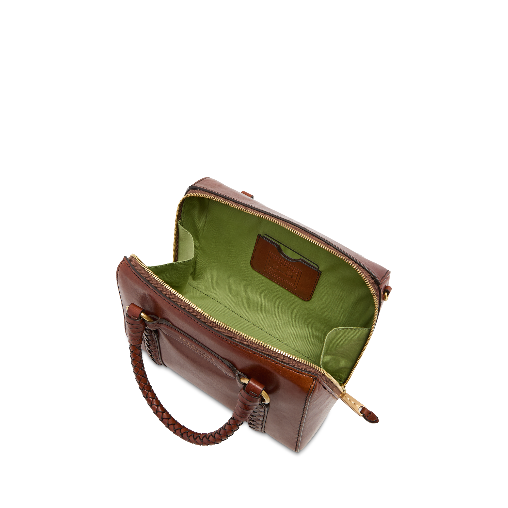 the-bridge-laura-wow-borsa-a-mano-in-pelle-marrone-oro-con-tracolla-removibile image 4