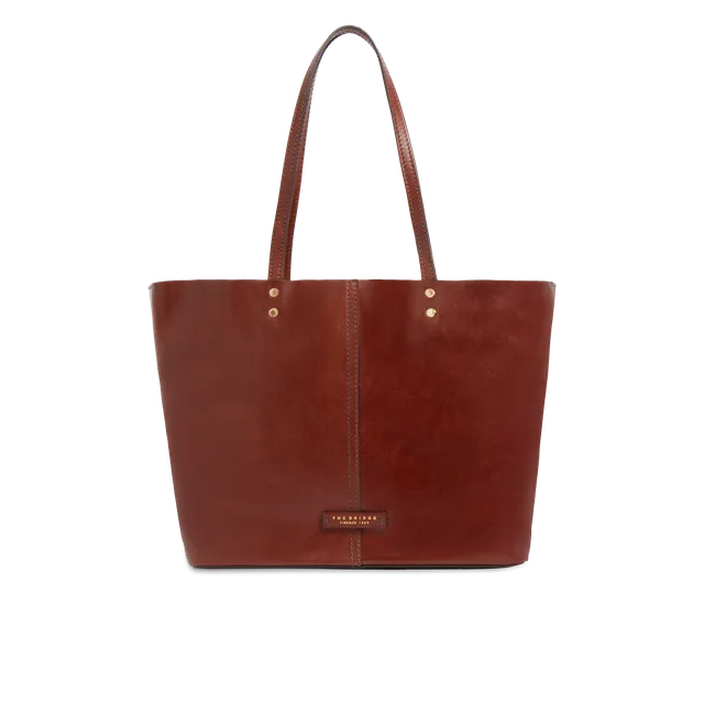 the-bridge-lisa-borsa-shopper-in-pelle-marrone-con-sacca-interna-removibile image 1