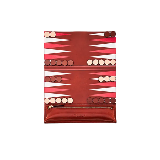 the-bridge-gioco-backgammon-in-pelle-heritage-oro image 1