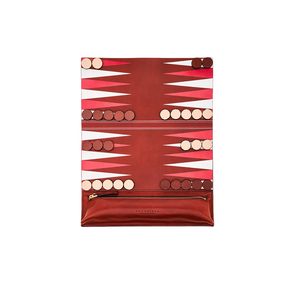the-bridge-gioco-backgammon-in-pelle-heritage-oro image 1