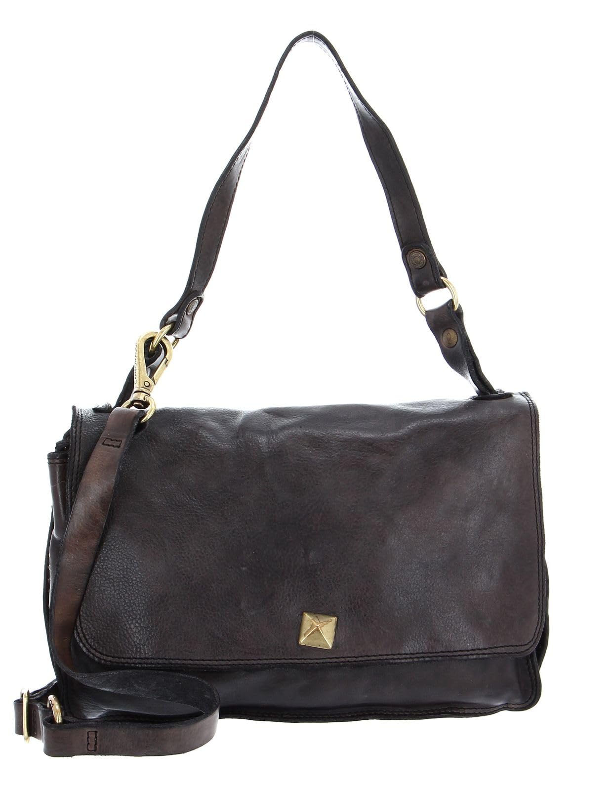 campomaggi-agnese-borsa-a-tracolla-in-pelle-grigio-antracite-premium image 1