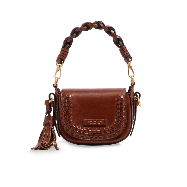 the-bridge-pearl-district-baby-borsa-a-tracolla-in-pelle-mezza-luna-numerata image 1