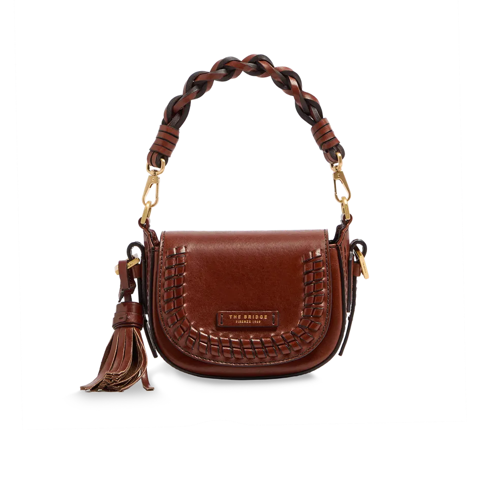 the-bridge-pearl-district-baby-borsa-a-tracolla-in-pelle-mezza-luna-numerata image 1
