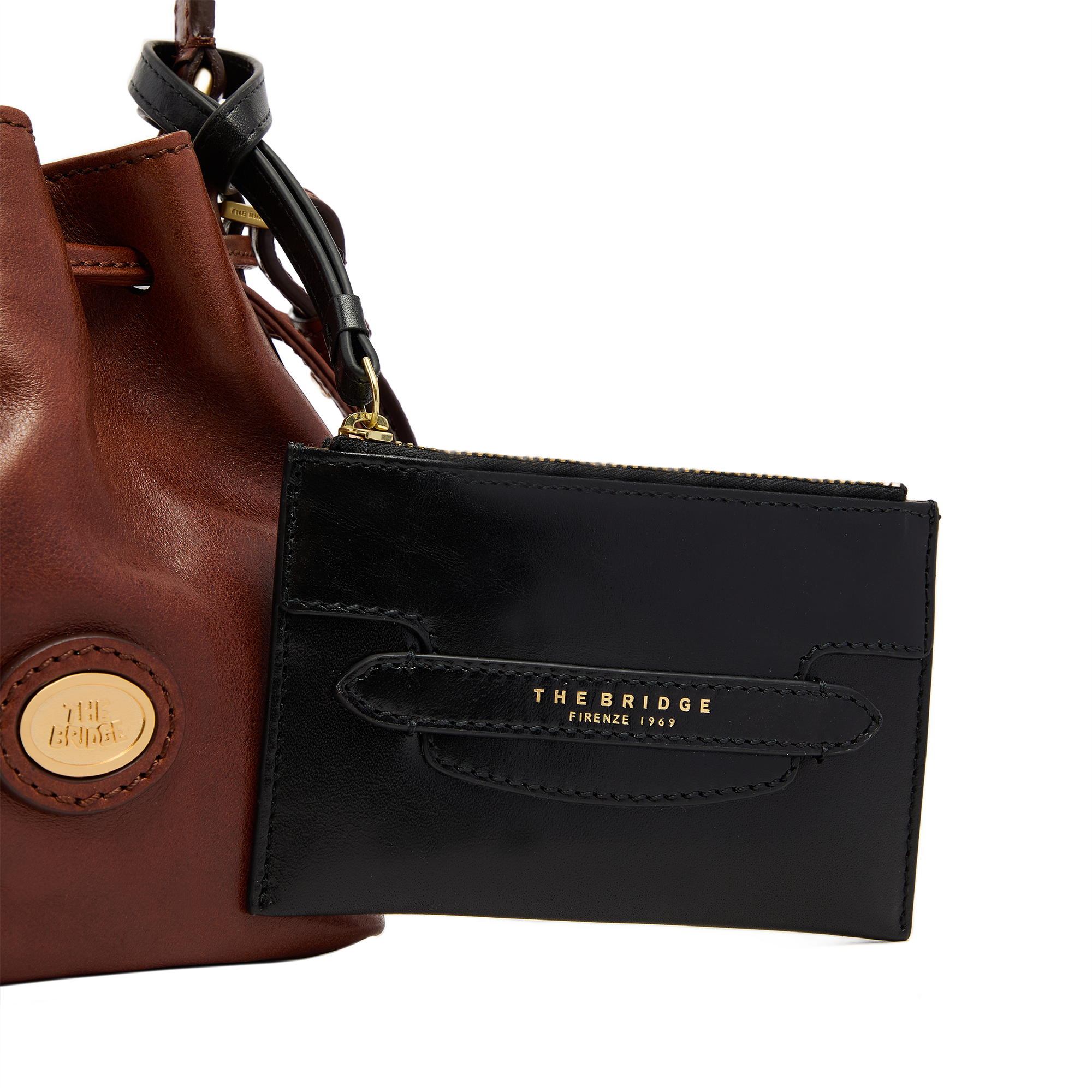 the-bridge-lucrezia-pochette-in-pelle-donna-nero-oro image 4