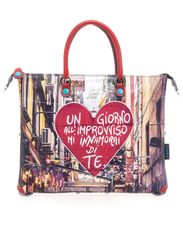 gabs-g3-plus-m-s0532-borsa-trasformabile-quartieri-spagnoli-pelle-ruga-rosso image 1