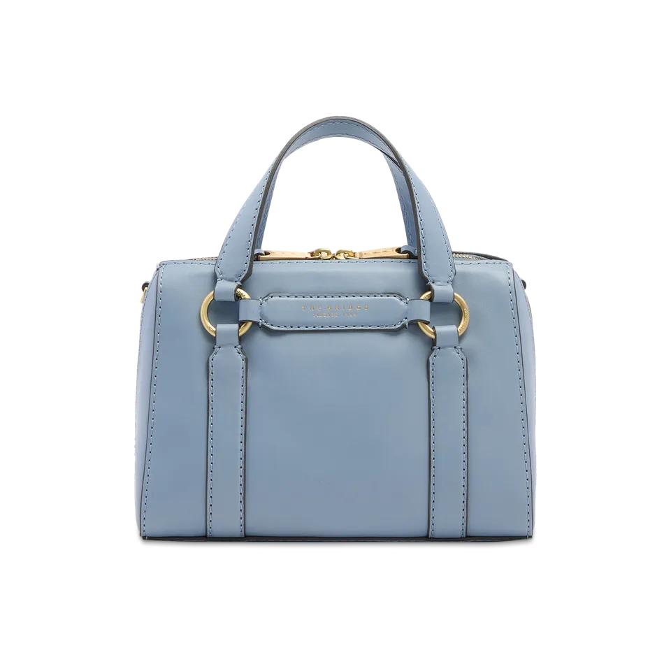the-bridge-laura-borsa-a-mano-in-pelle-acqua-con-tracolla-removibile image 1