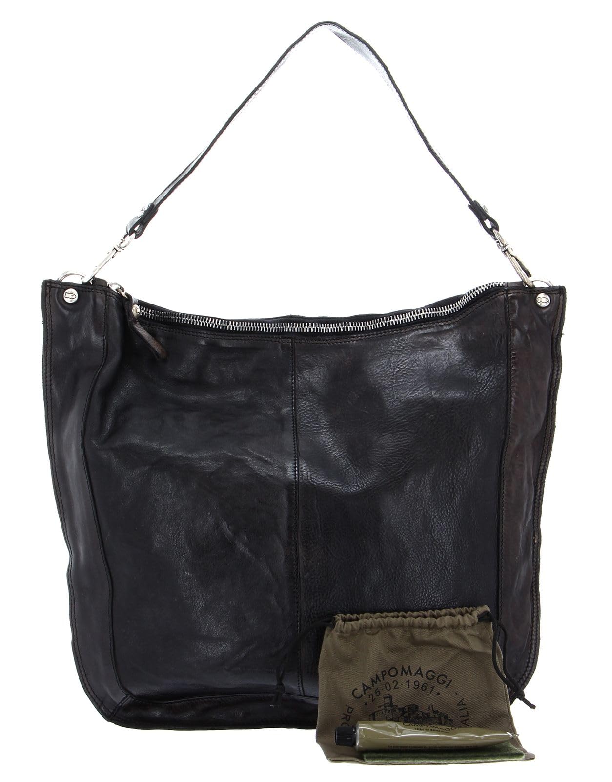 campomaggi-agnese-borsa-a-tracolla-in-pelle-grigio-antracite-2 image 2