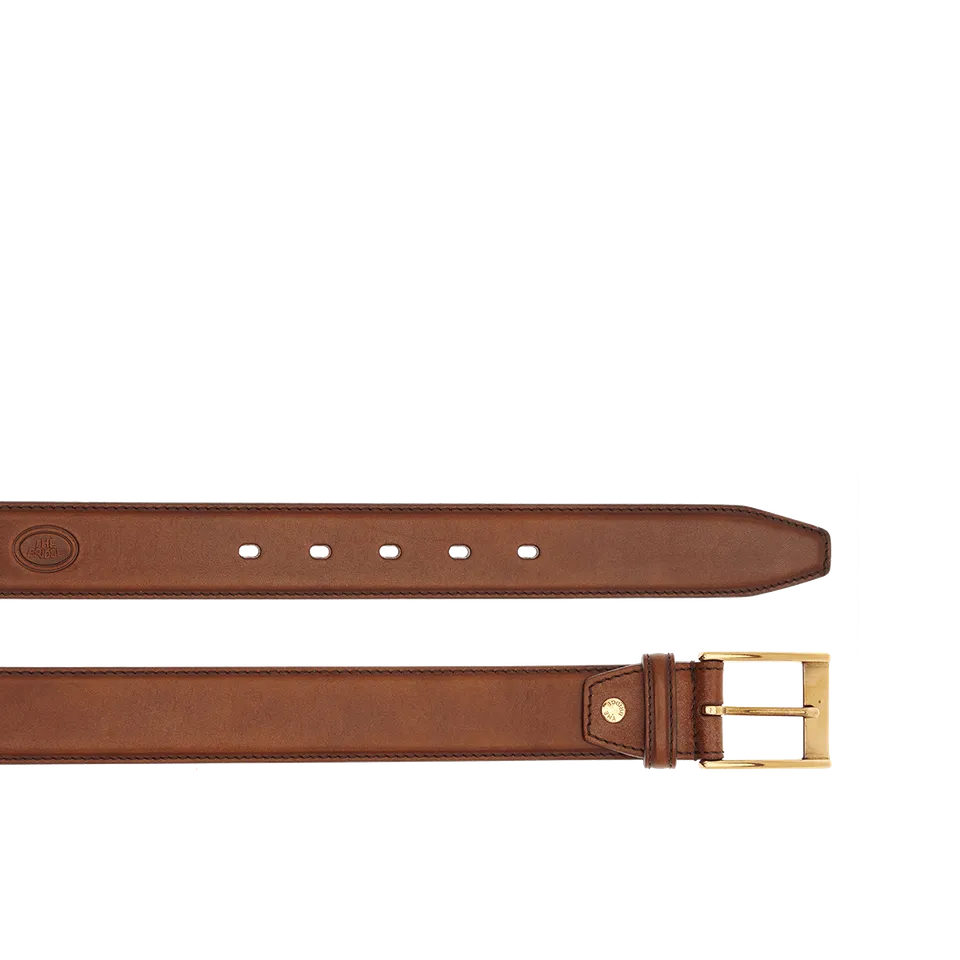 the-bridge-cintura-in-pelle-uomo-marrone-oro image 1