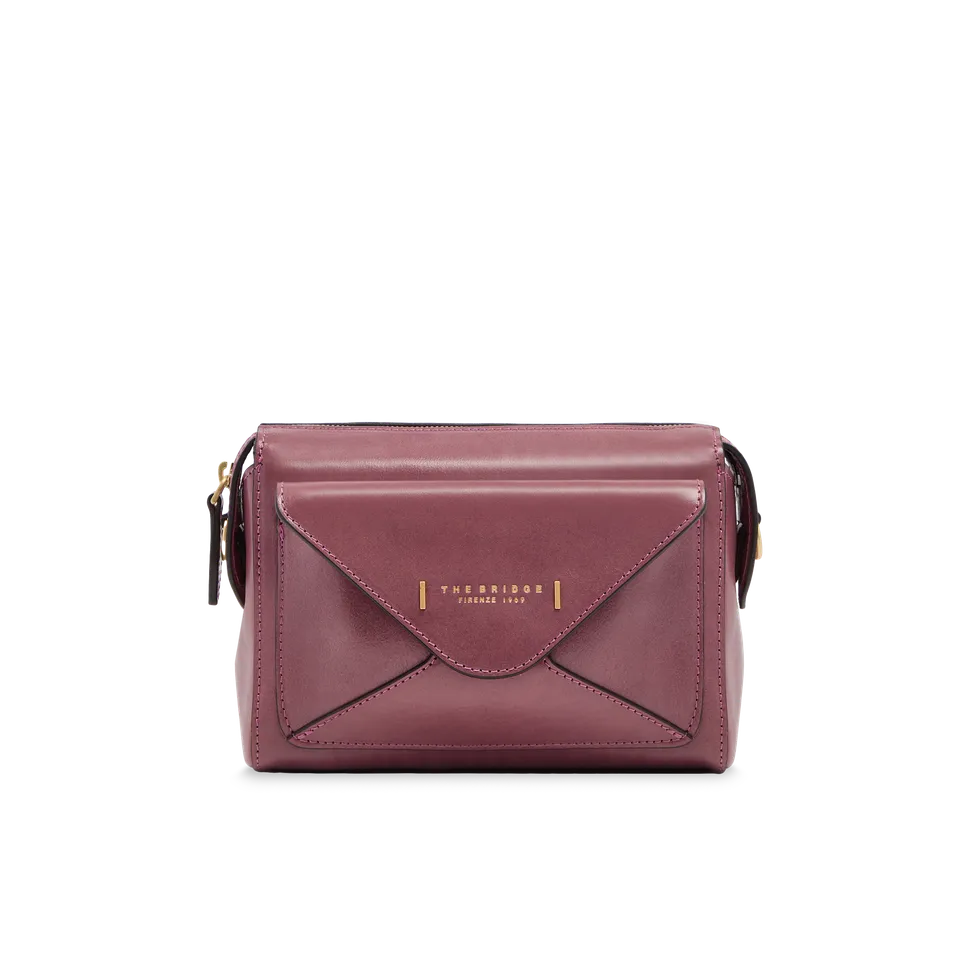 the-bridge-frida-borsa-tracolla-camera-case-in-pelle-orchidea-con-oro image 1
