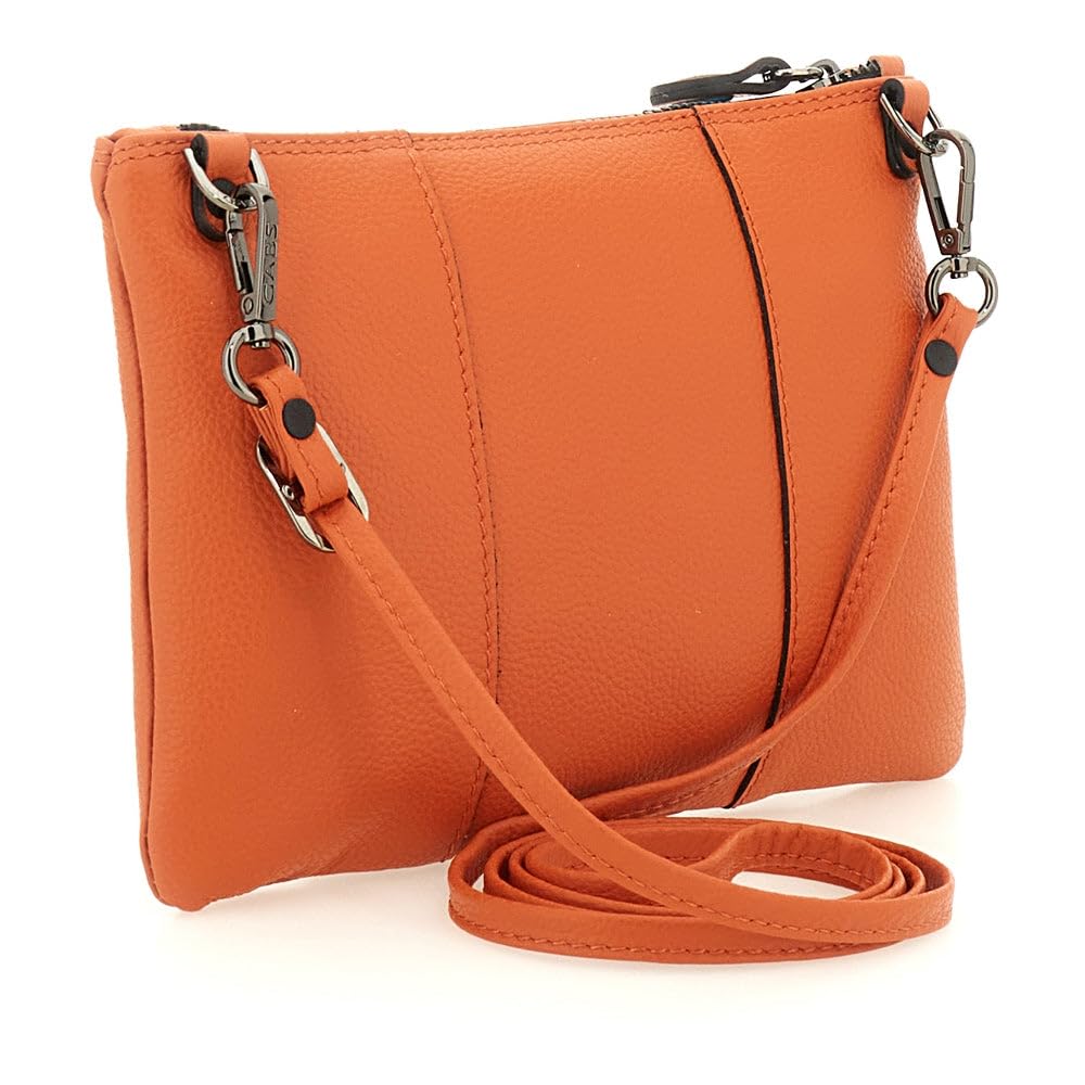 gabs-beyonce-s-pochette-tracolla-donna-in-pelle-bull-black-orange image 3