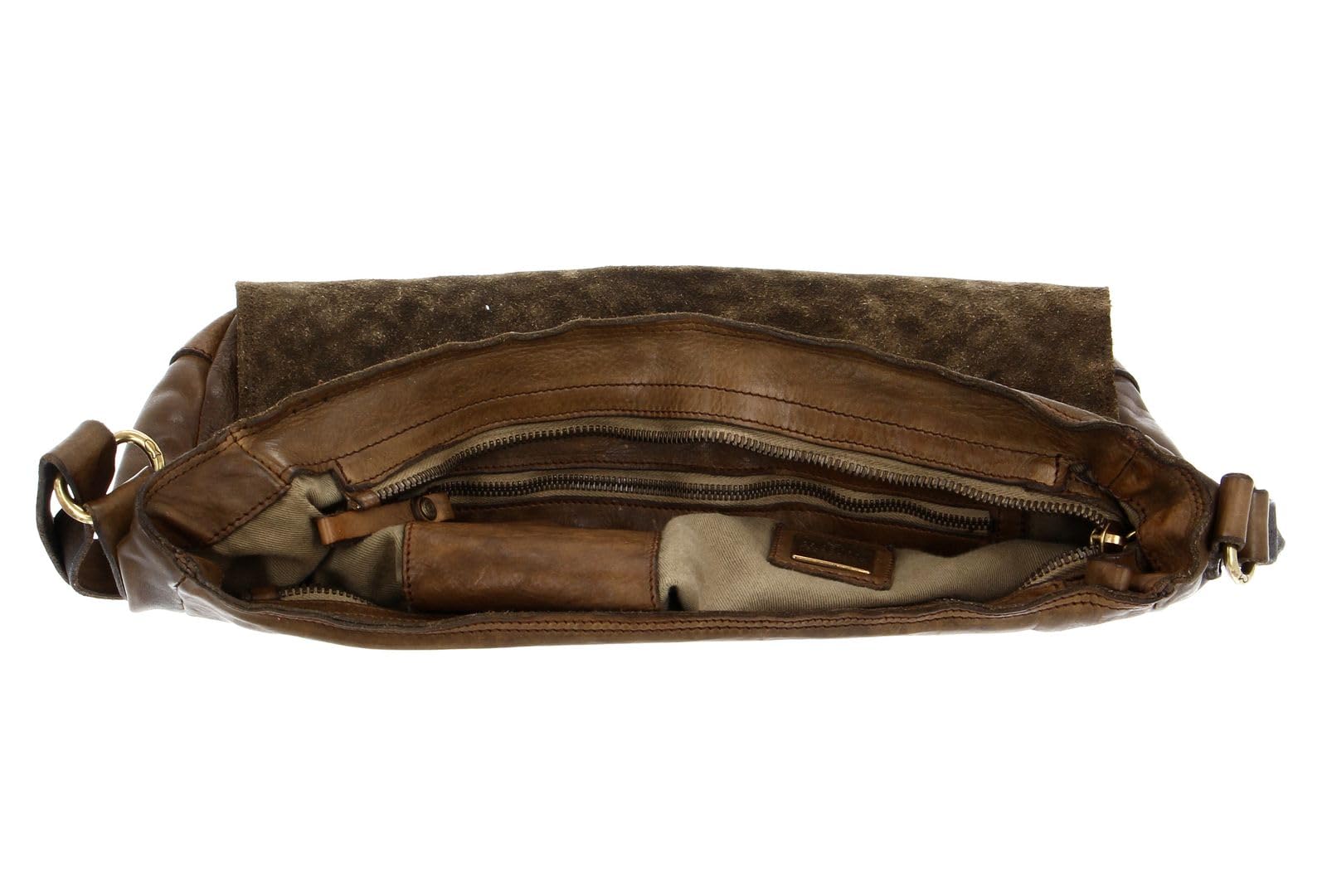 campomaggi-agnese-borsa-a-tracolla-crossbody-in-pelle-verde-militare-marrone image 6