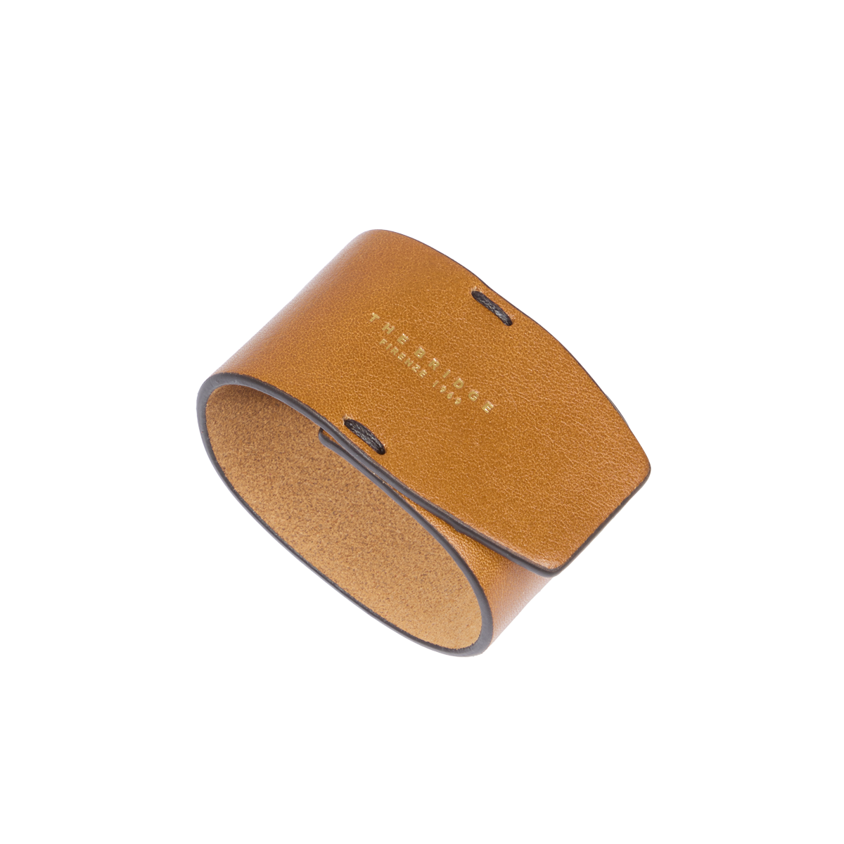the-bridge-portatovaglioli-in-pelle-cognac-oro image 1