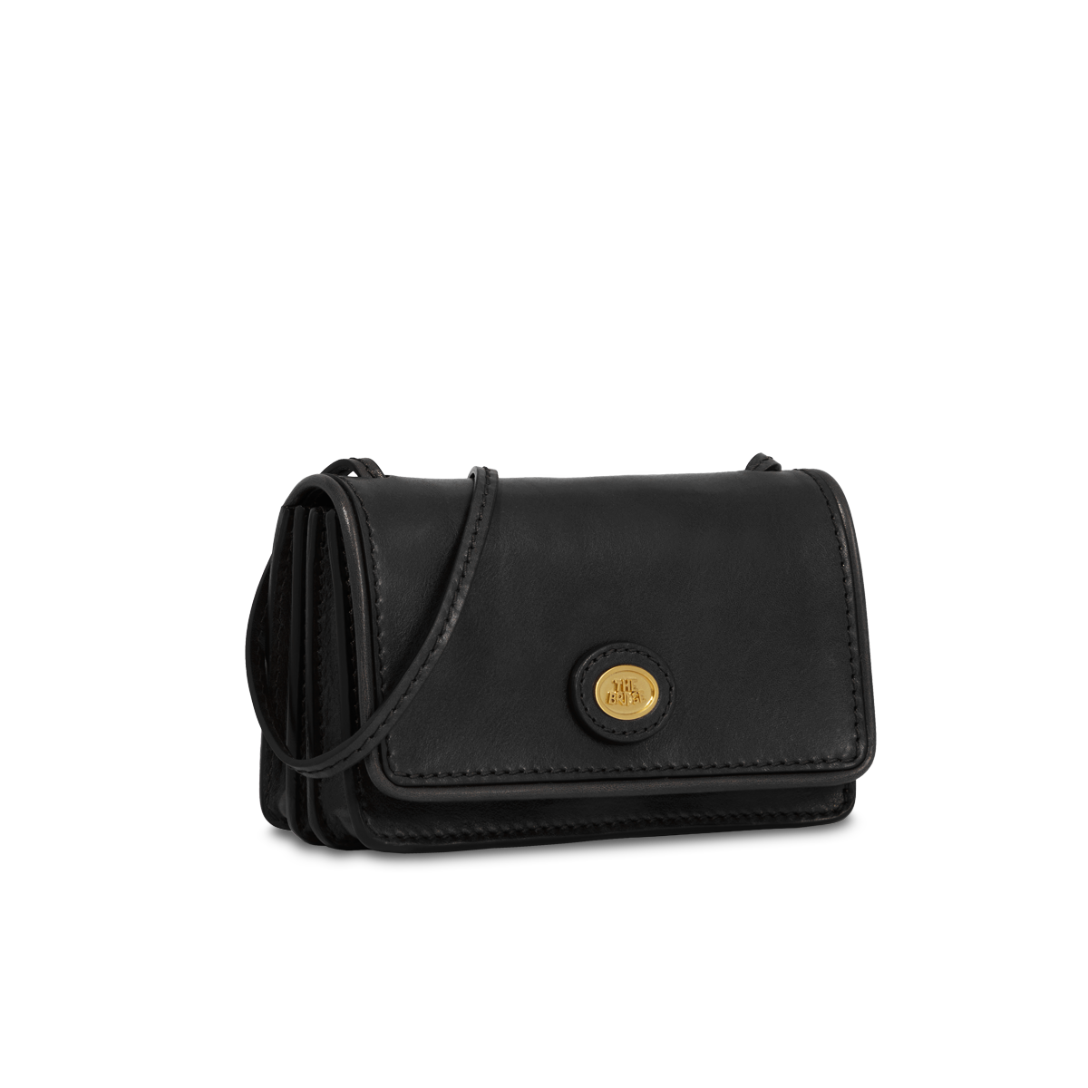 the-bridge-borsa-tracolla-mini-donna-in-pelle-nero-oro image 2