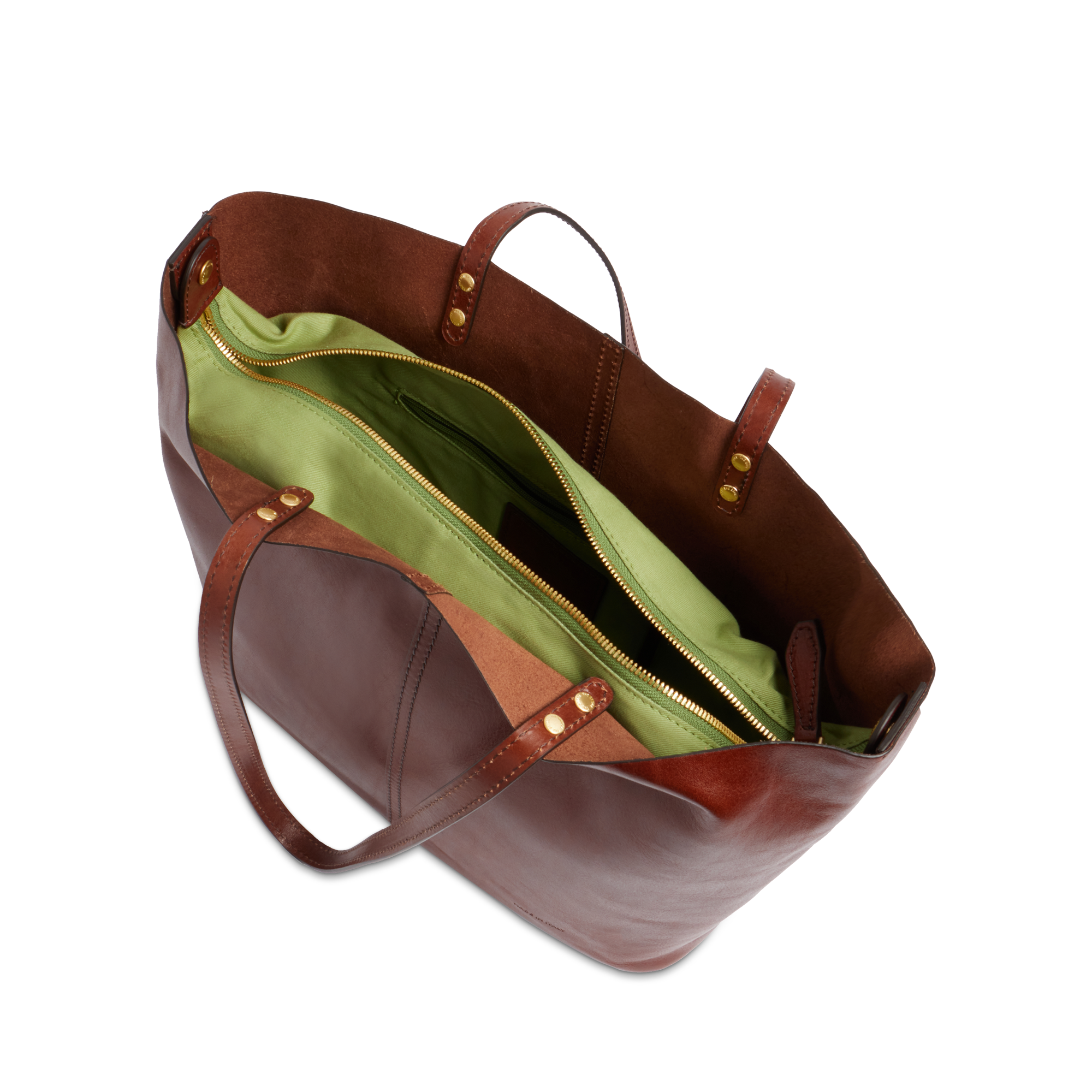 the-bridge-lisa-borsa-shopper-in-pelle-marrone-con-sacca-interna-removibile image 5