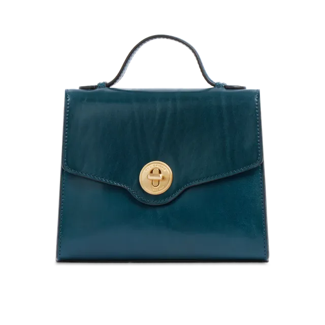 the-bridge-irene-borsa-in-pelle-donna-con-tracolla-removibile-pavone-oro image 1
