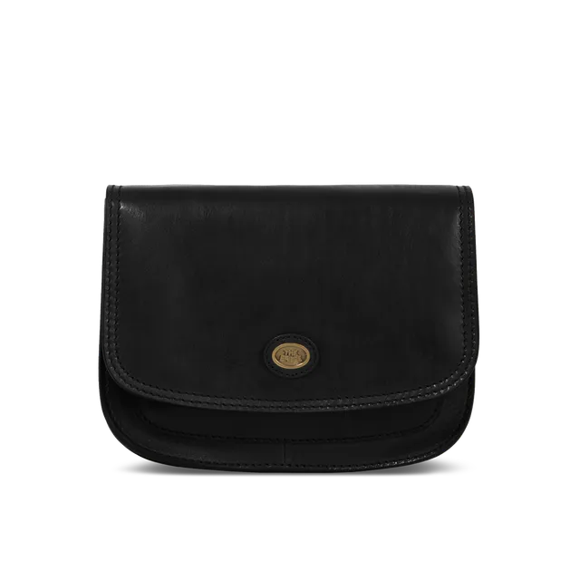the-bridge-story-borsa-in-pelle-a-tracolla-a-scomparti-nero-oro image 1