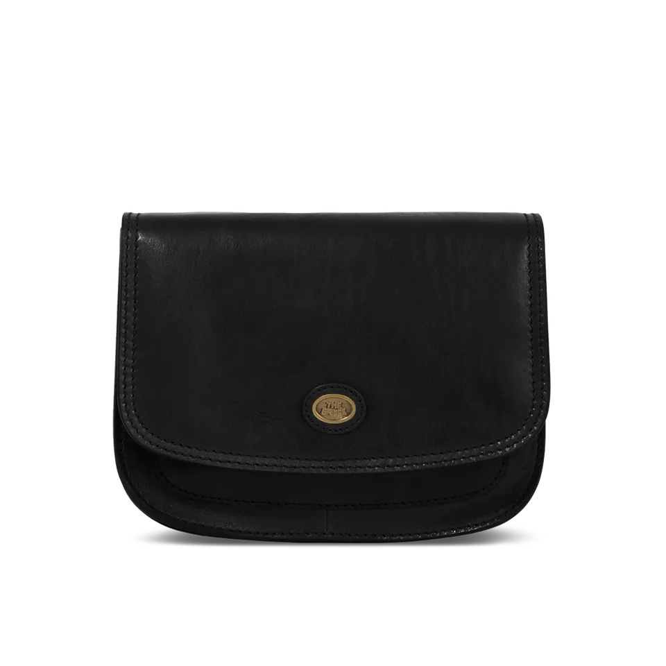 the-bridge-story-borsa-in-pelle-a-tracolla-a-scomparti-nero-oro image 1