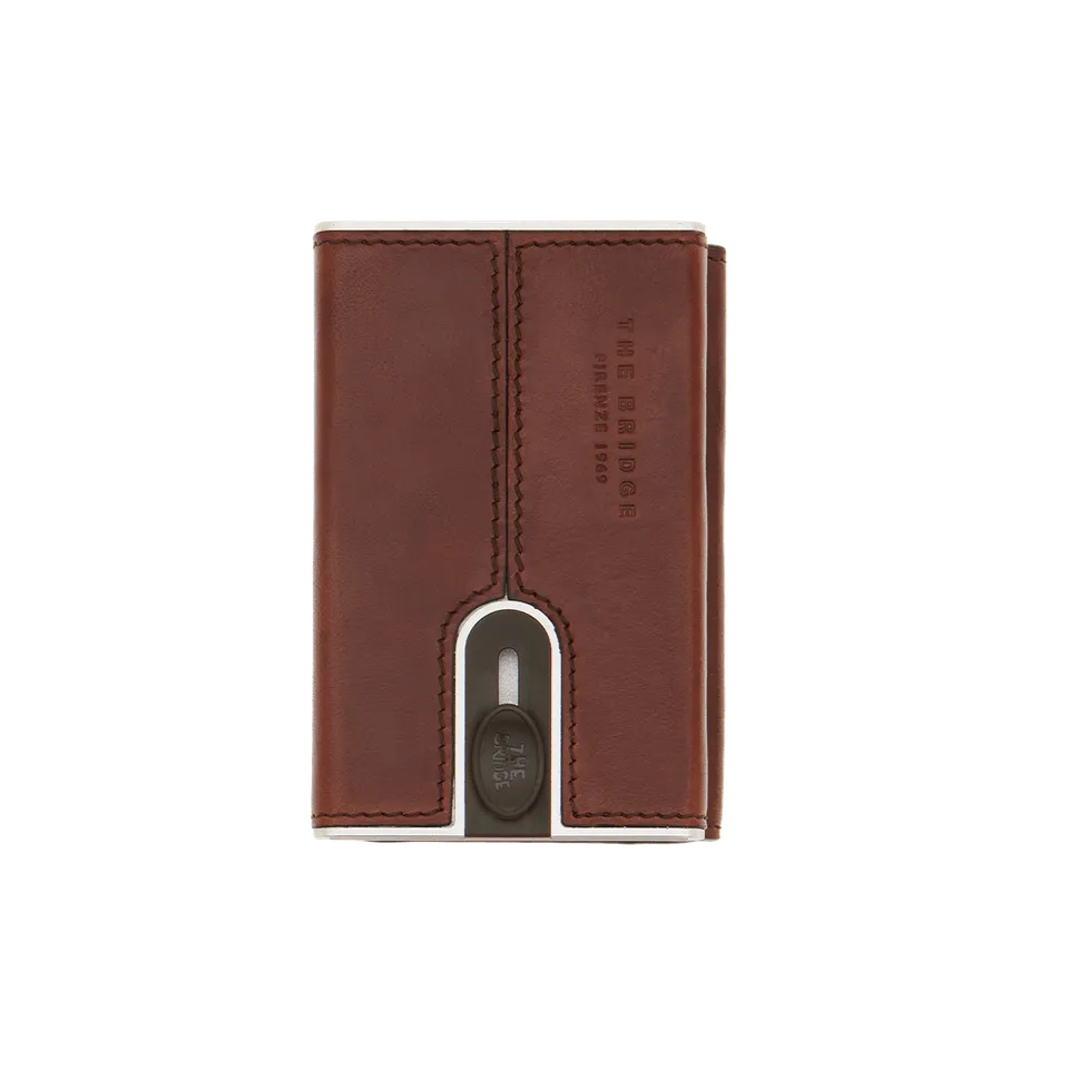 the-bridge-portacarte-in-pelle-a-scatto-con-protezione-rfid-marrone-uomo image 1