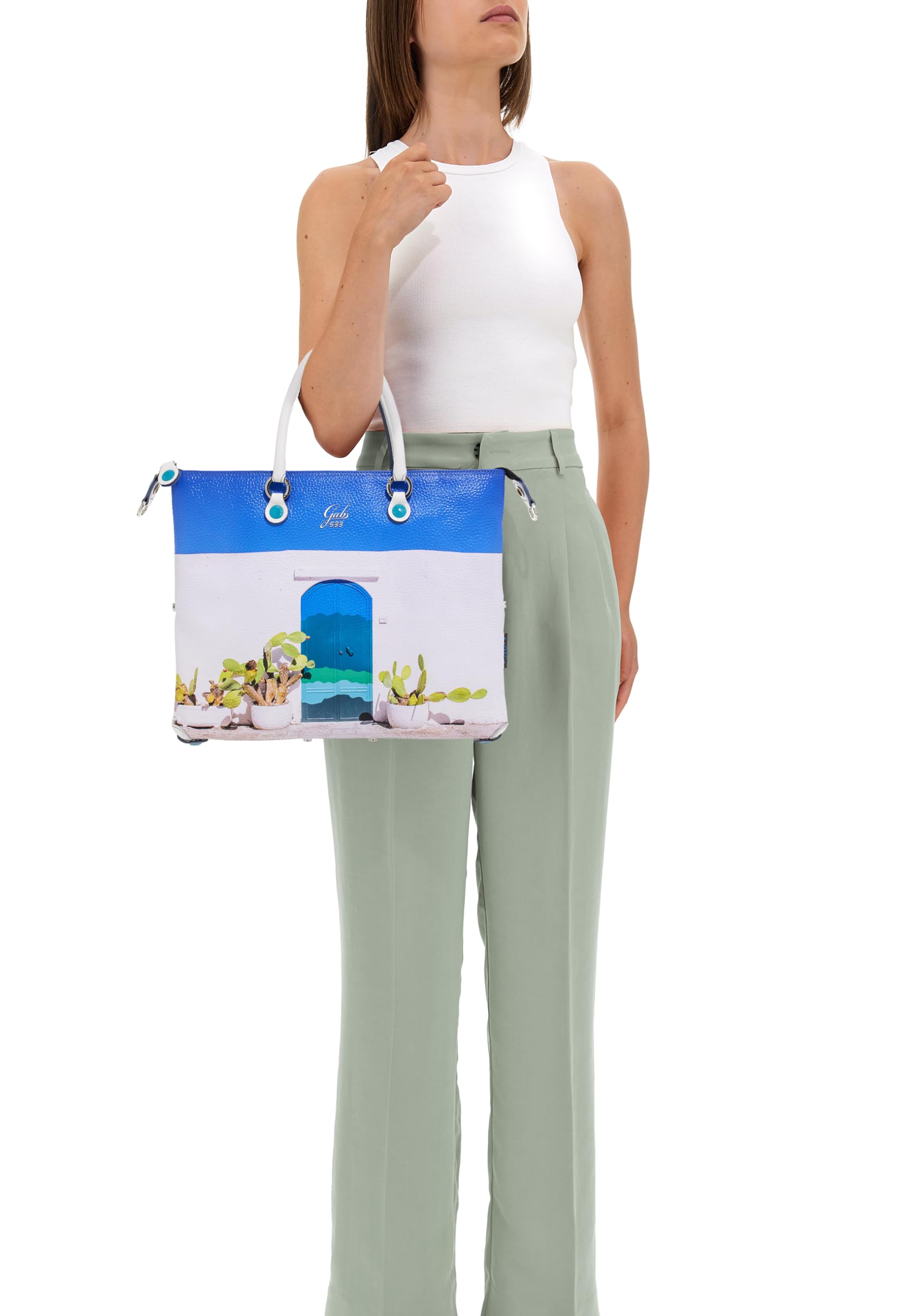 gabs-g3-plus-holiday-m-bianco-shopper-tote-bauletto-zaino-trasformabile image 2