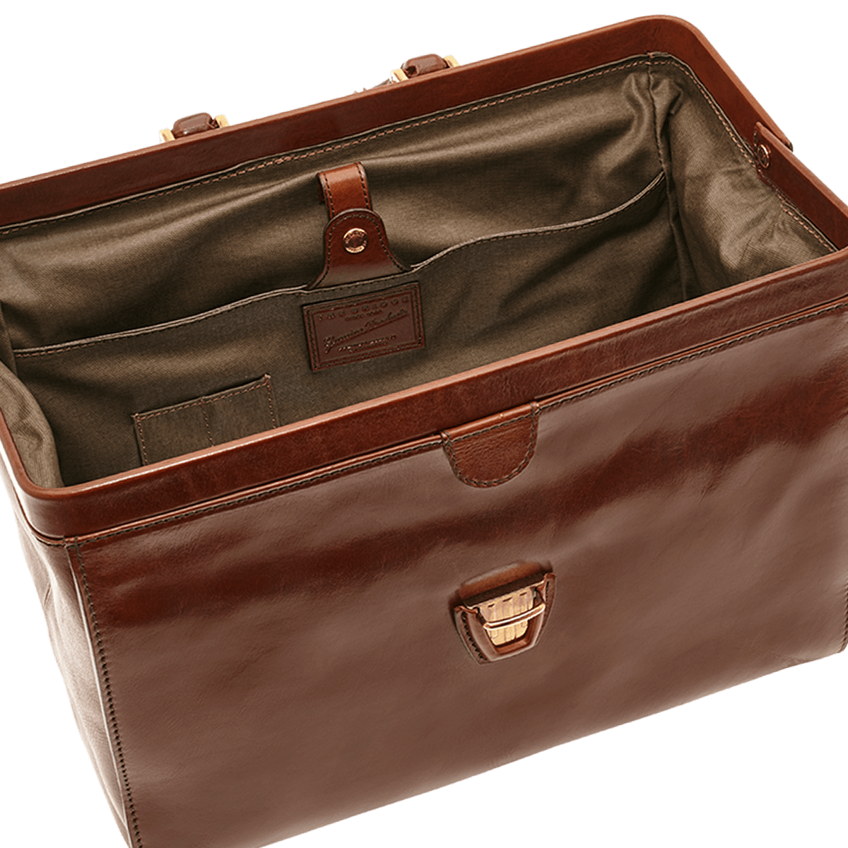 the-bridge-borsa-da-medico-in-pelle-marrone-oro-2 image 2