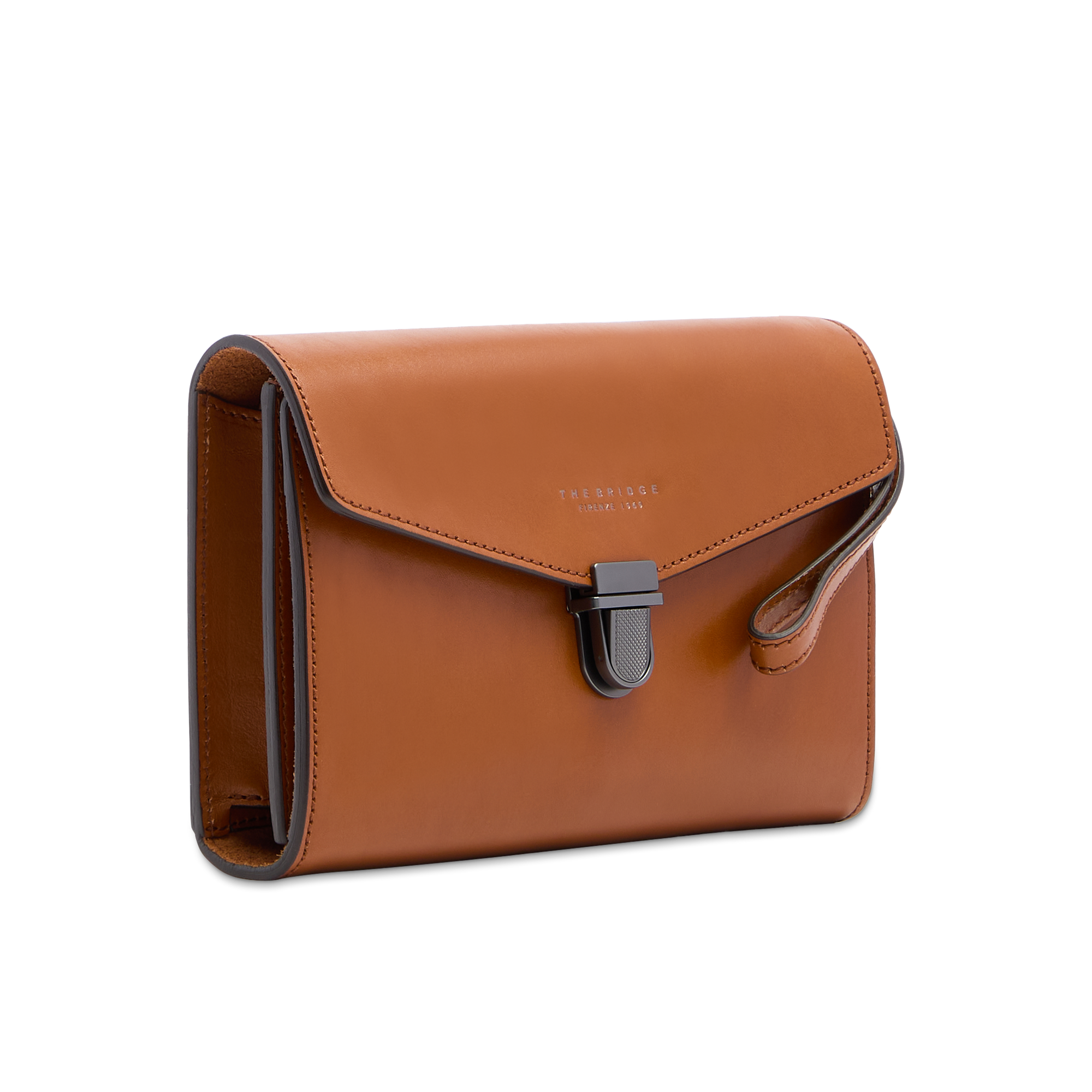 the-bridge-1980-pochette-uomo-in-pelle-cognac-da-polso image 2