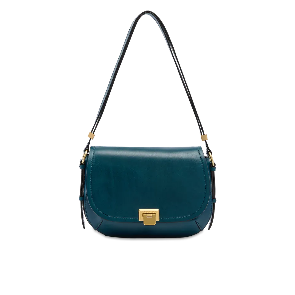the-bridge-federica-borsa-a-tracolla-in-pelle-pavone-oro image 1