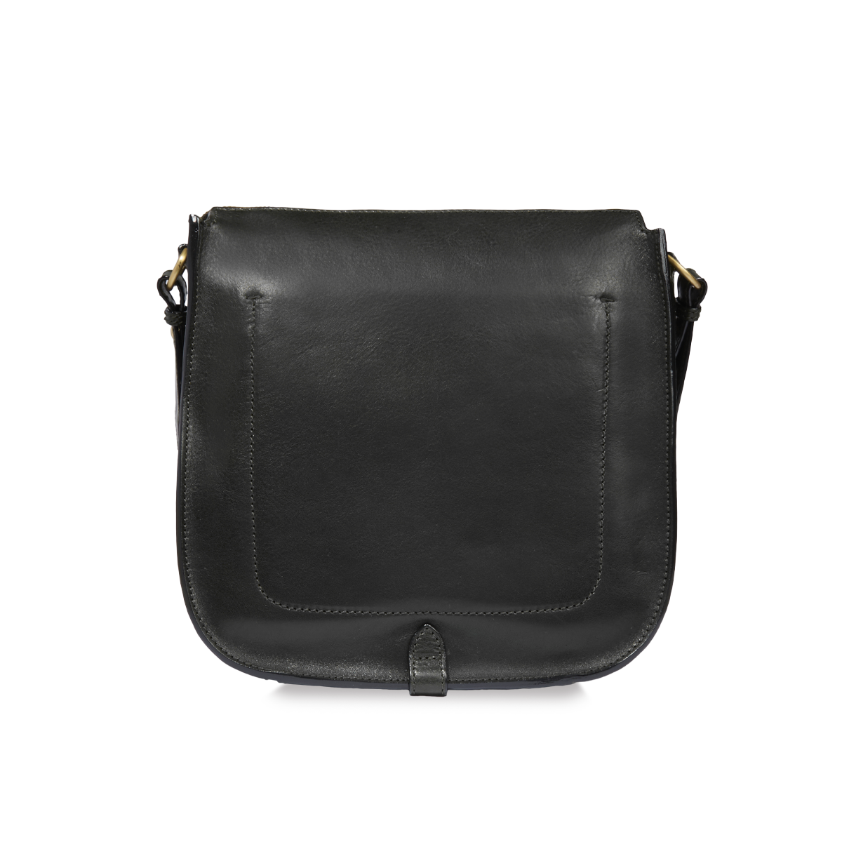 the-bridge-isadora-borsa-tracolla-donna-in-pelle-con-zip-nero-oro image 3