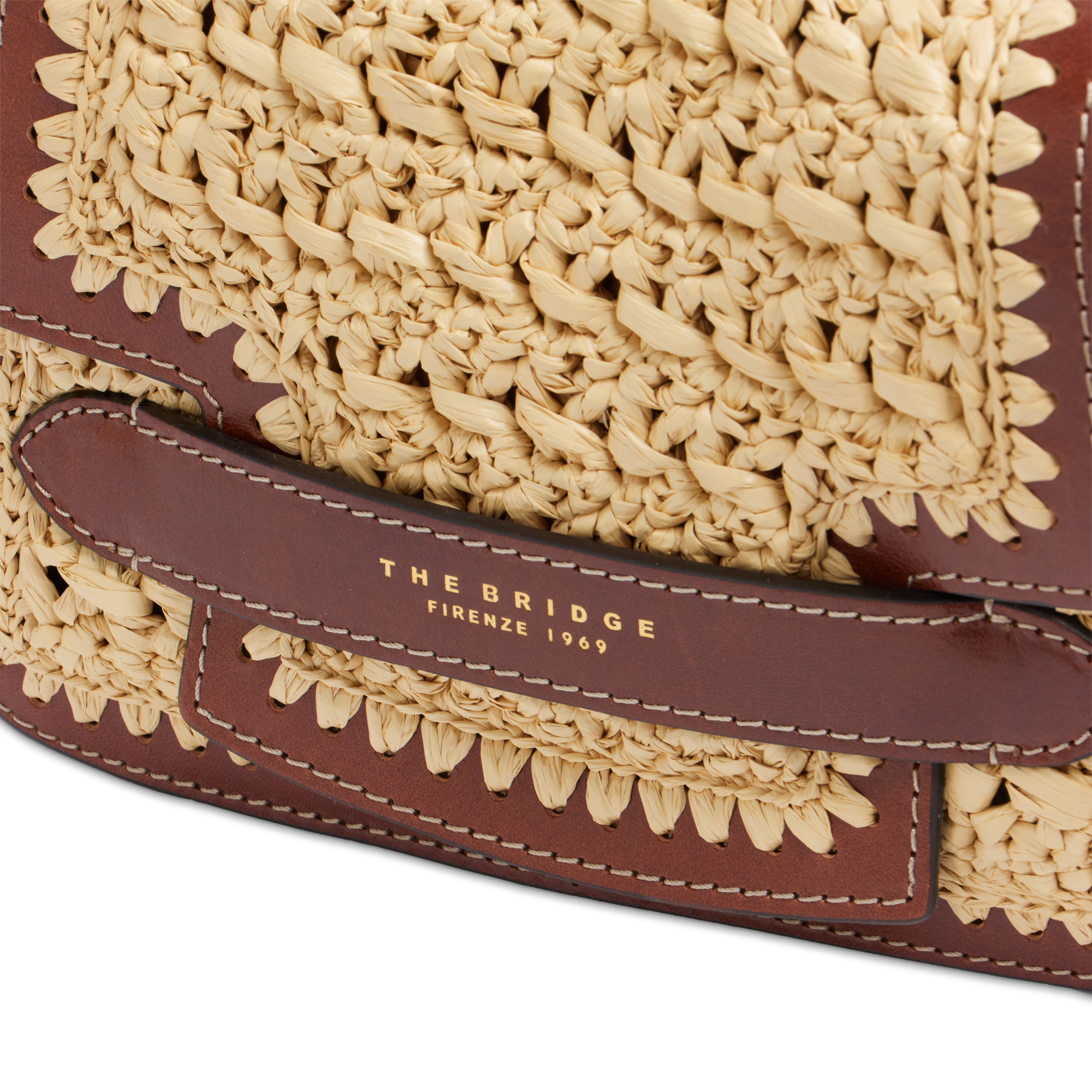 the-bridge-lucrezia-wow-borsa-tracolla-donna-in-pelle-e-rafia-marrone-oro image 5
