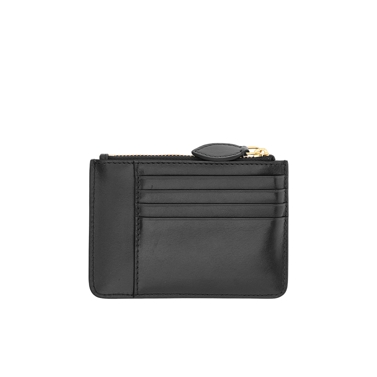 the-bridge-frida-portacarte-in-pelle-compatto-con-zip-nero-oro image 2