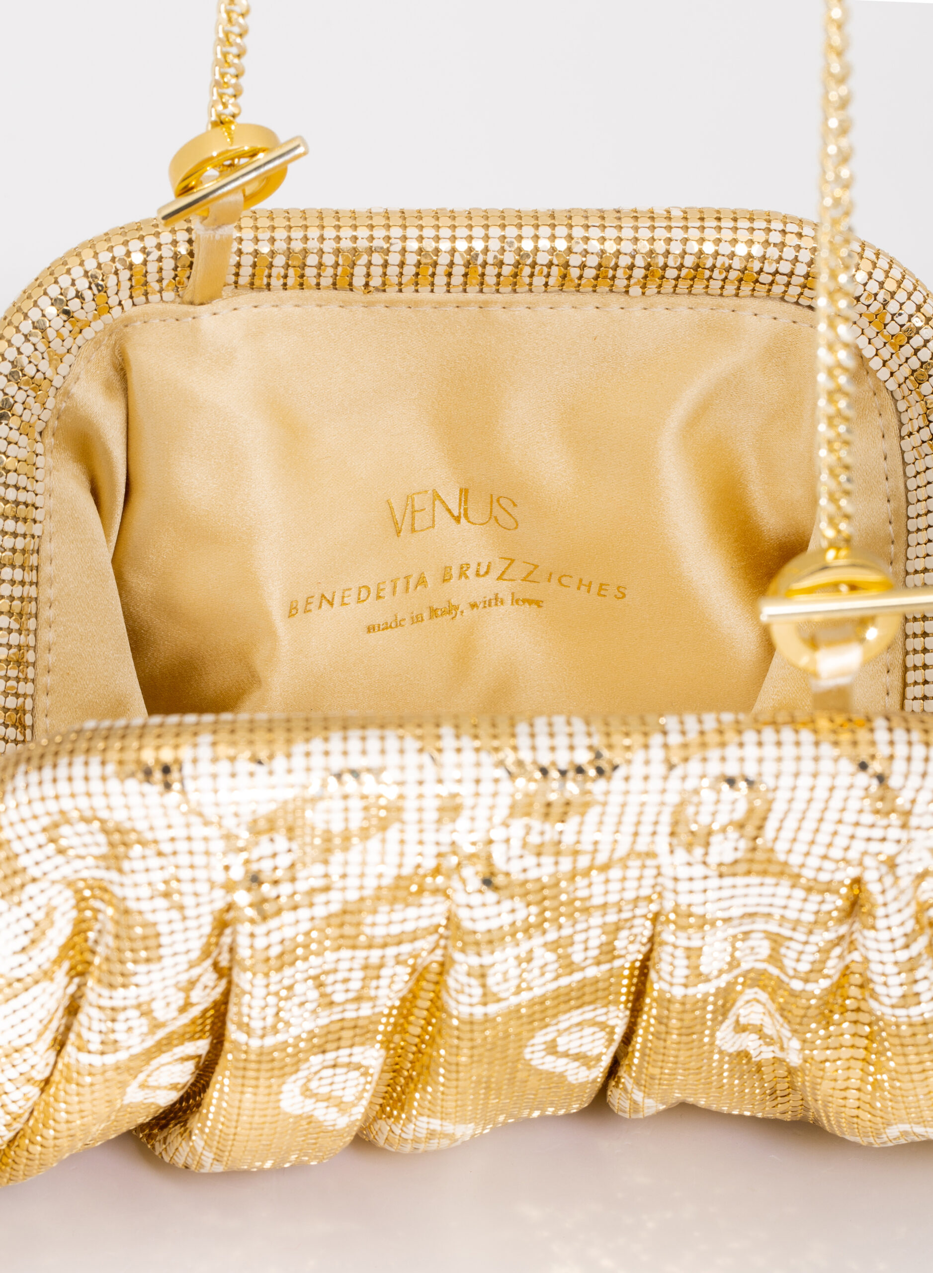 benedetta-bruzziches-venus-la-petite-gold-bandana-borsa-donna image 5