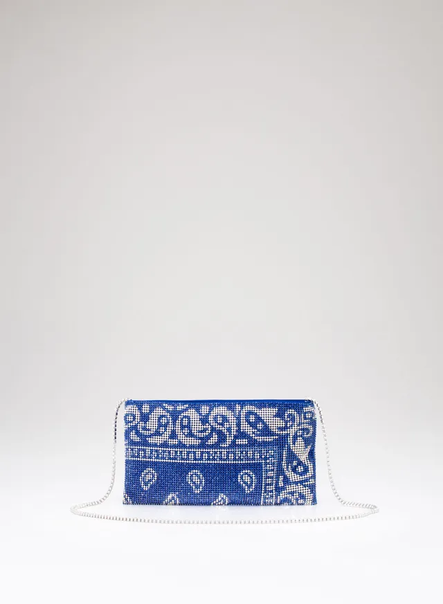 benedetta-bruzziches-your-best-friend-la-petite-borsa-a-mano-donna-blue-bandana image 1
