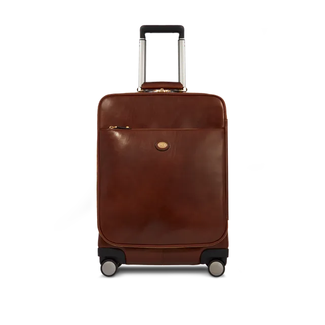 the-bridge-trolley-4-ruote-in-pelle-uomo-marrone-oro image 1