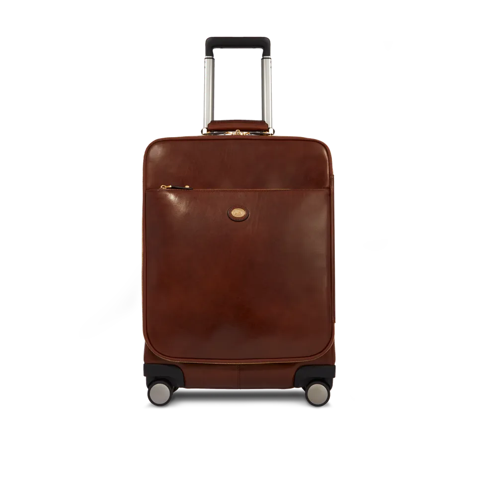 the-bridge-trolley-4-ruote-in-pelle-uomo-marrone-oro image 1