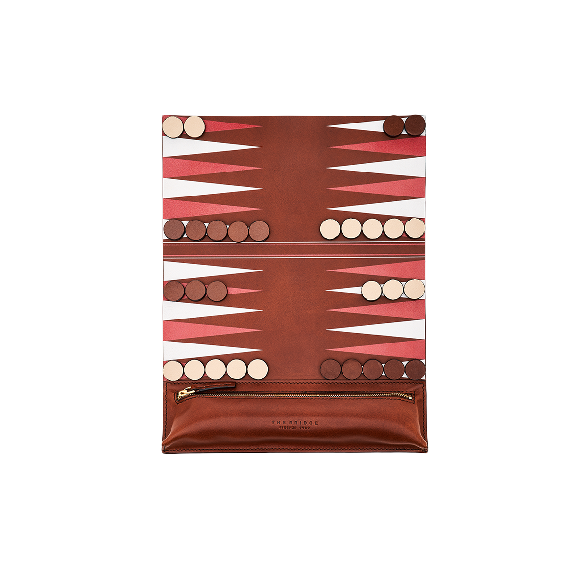 the-bridge-gioco-backgammon-in-pelle-heritage-oro image 1