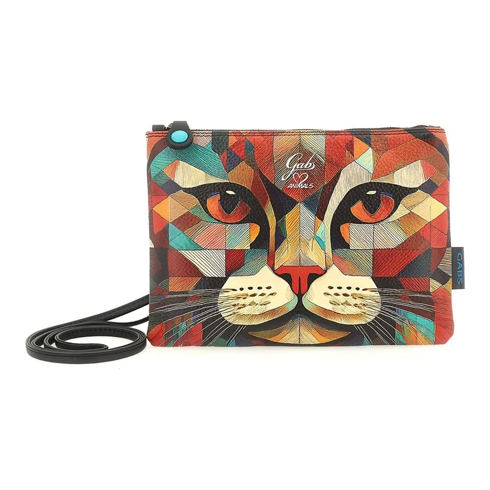 gabs-beyonce-m-pochette-tracolla-in-pelle-gatto-rosso image 1