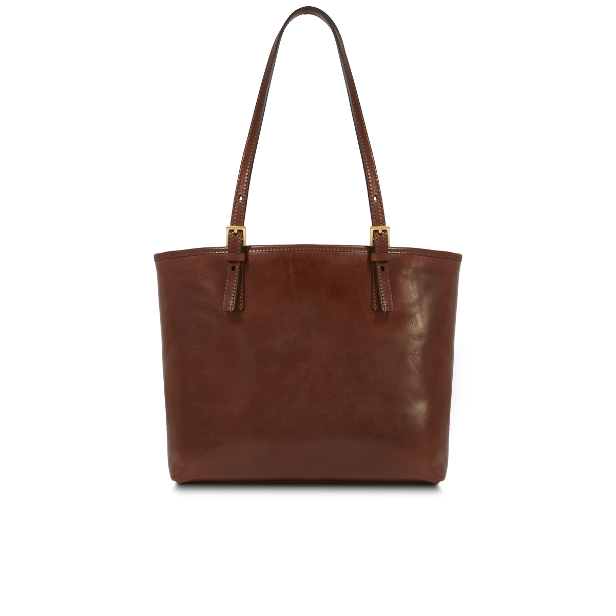 the-bridge-borsa-shopper-in-pelle-da-donna-con-zip-marrone-oro image 3