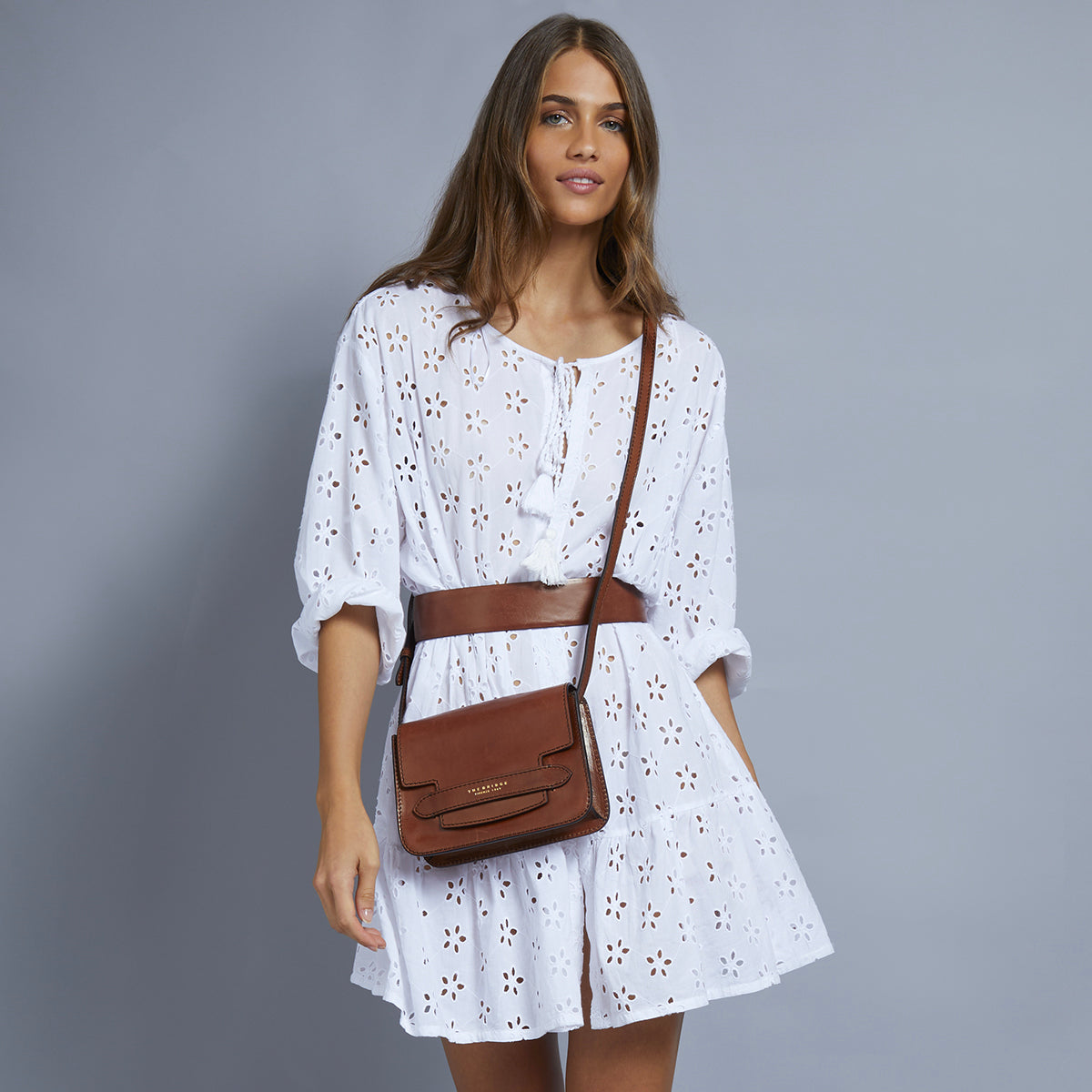 the-bridge-lucrezia-borsa-tracolla-donna-in-pelle-orchidea-con-oro image 6