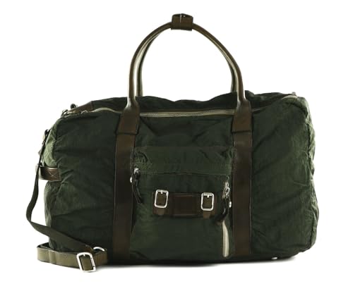 campomaggi-plutone-weekend-bag-verde-militare-borsone-viaggio-tela-e-pelle image 7