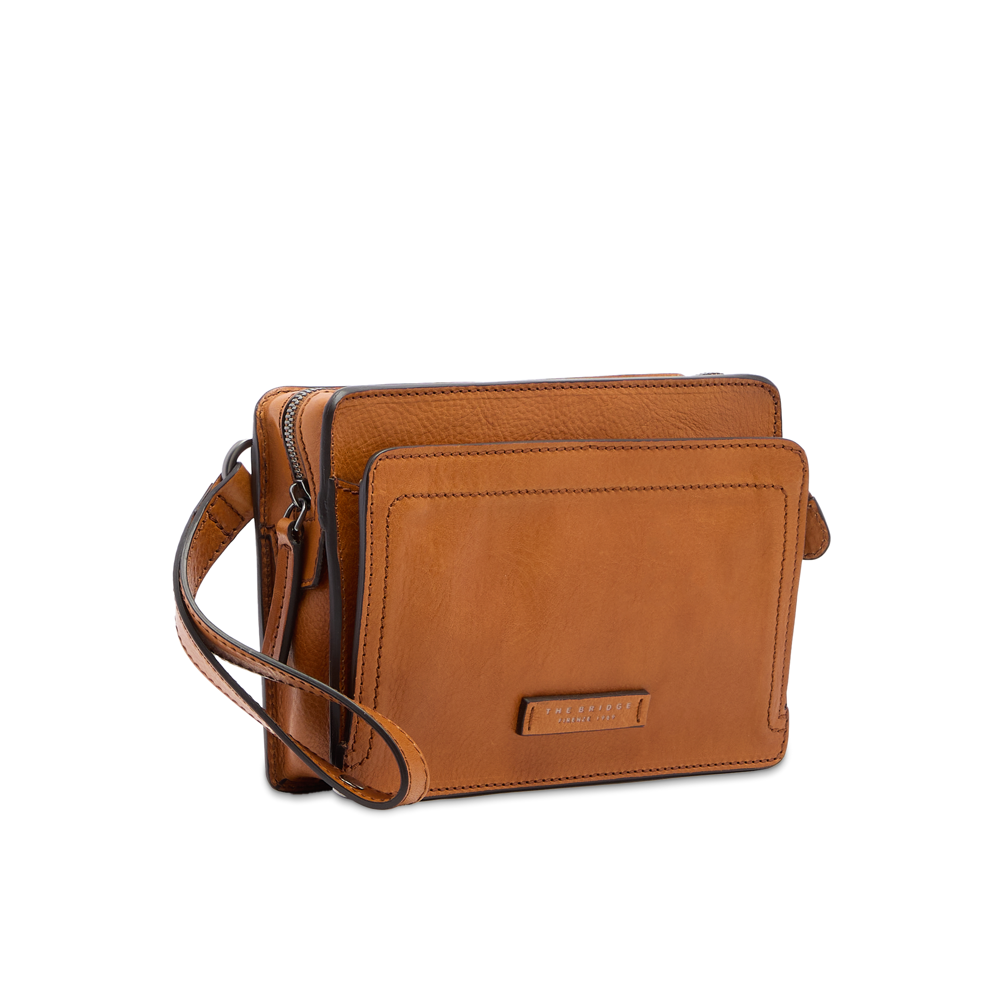 the-bridge-leone-pochette-in-pelle-uomo-cognac-rutenio-scuro image 2