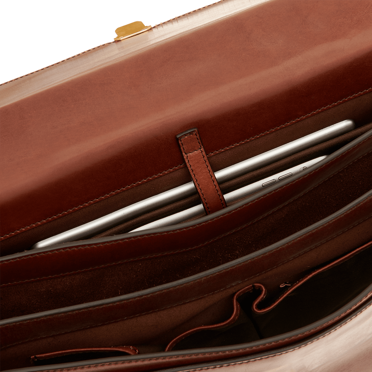 the-bridge-drv-cartella-uomo-in-pelle-con-tracolla-marrone-oro image 2