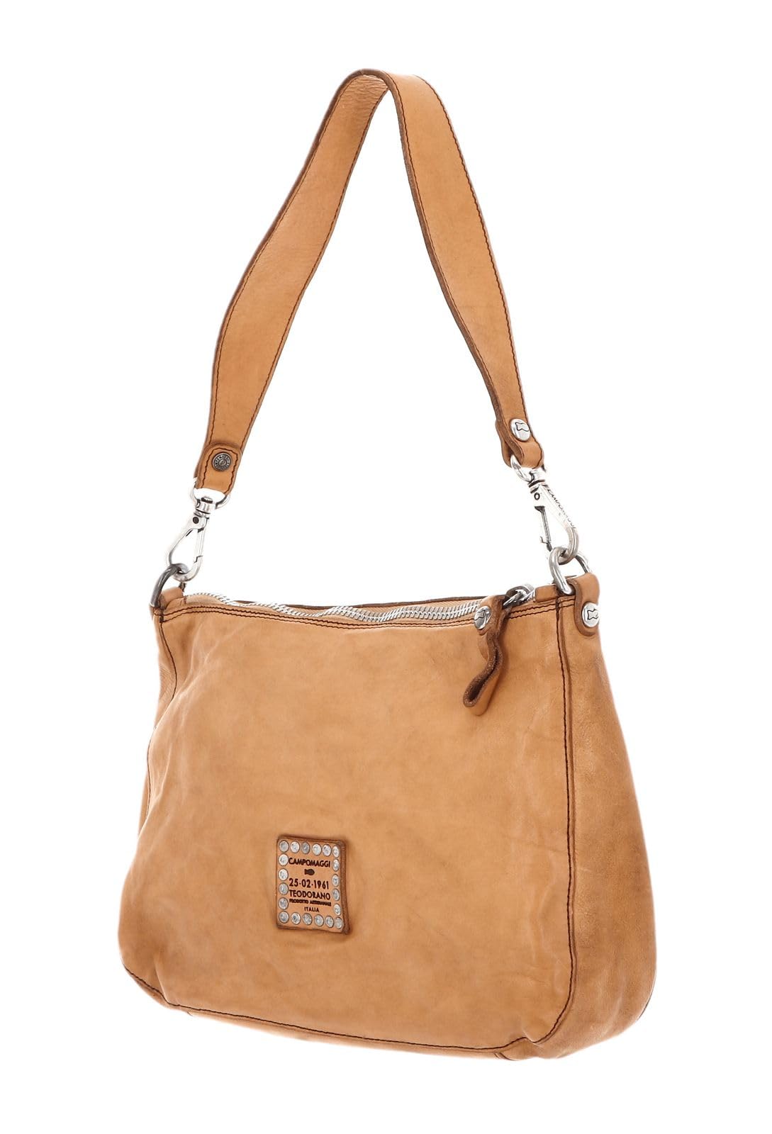 campomaggi-agnese-borsa-a-tracolla-pochette-in-pelle-cammello-marrone-chiaro image 5