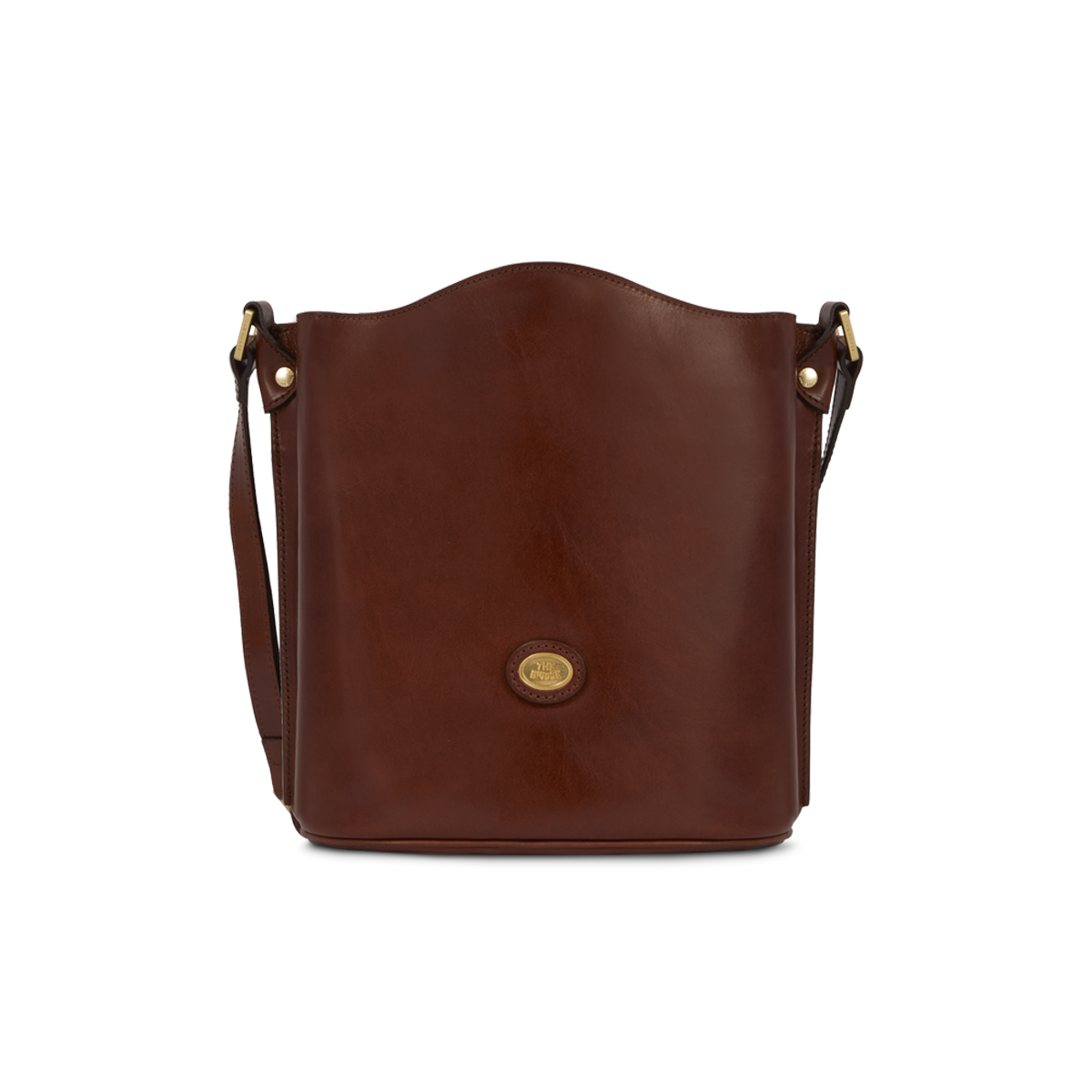 the-bridge-borsa-secchiello-in-pelle-donna-marrone-oro image 1
