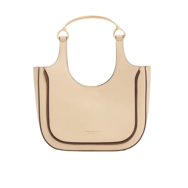 the-bridge-luce-borsa-hobo-mini-in-pelle-butter-oro-con-manico-gioiello image 1